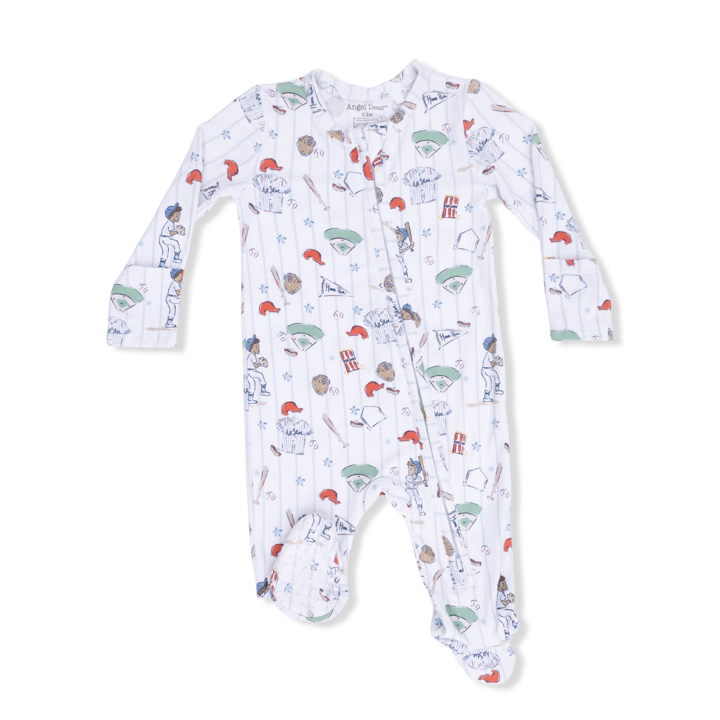 Home Run Baseball - 2 Way Zipper Footie