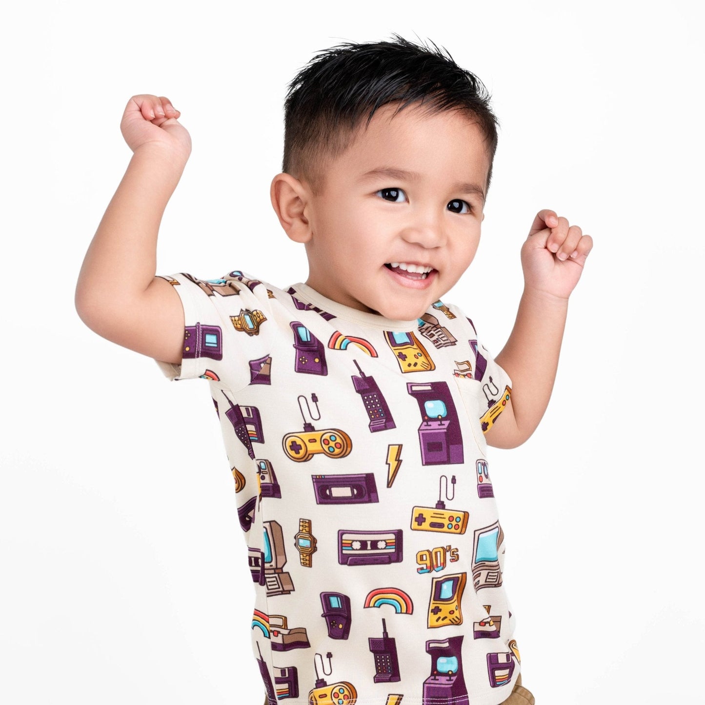 90's Retro Kids' Short Sleeve T-shirt