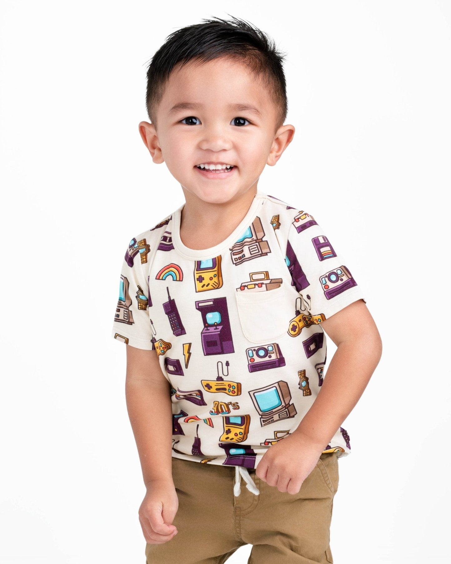 90's Retro Kids' Short Sleeve T-shirt