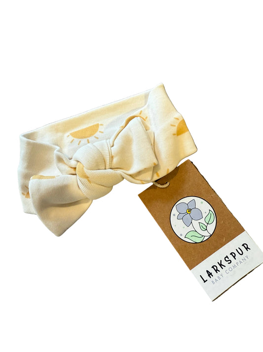 Small Larkspur organic cotton headbow NWT