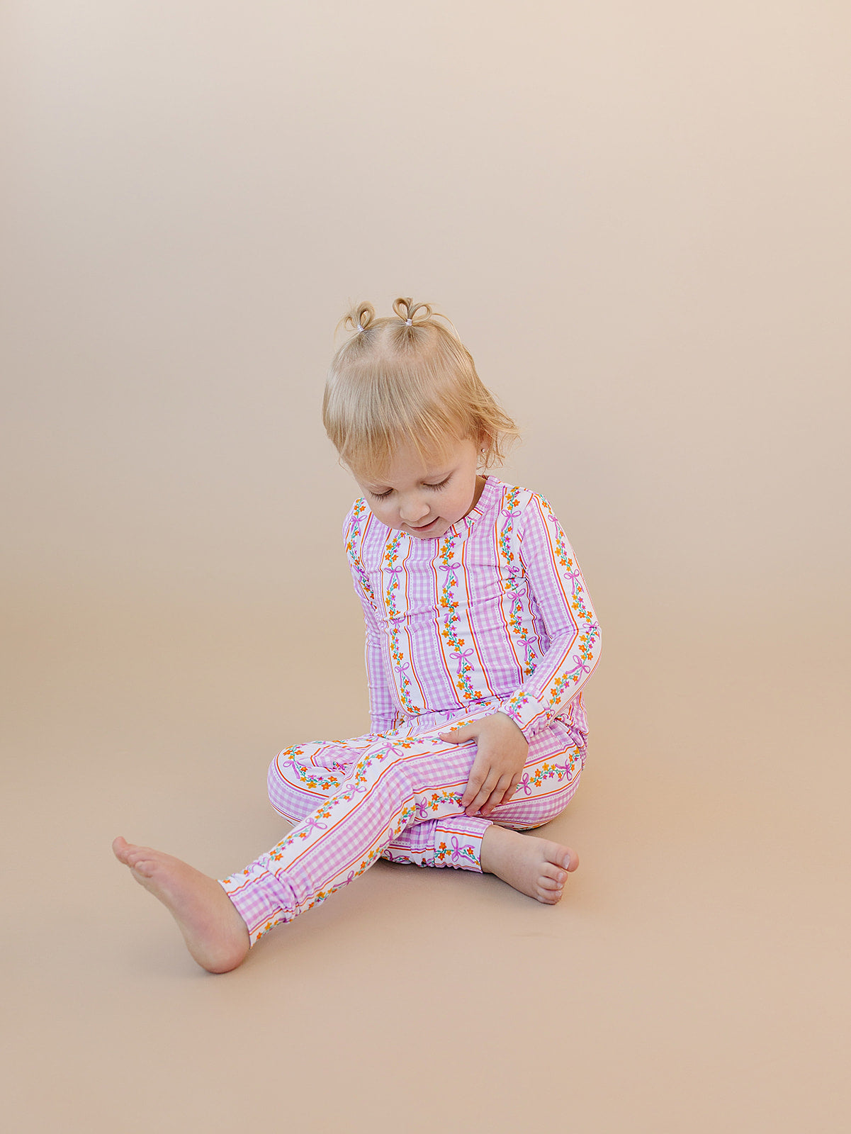 Bamboo Two Piece Set | Gingham & Flowers