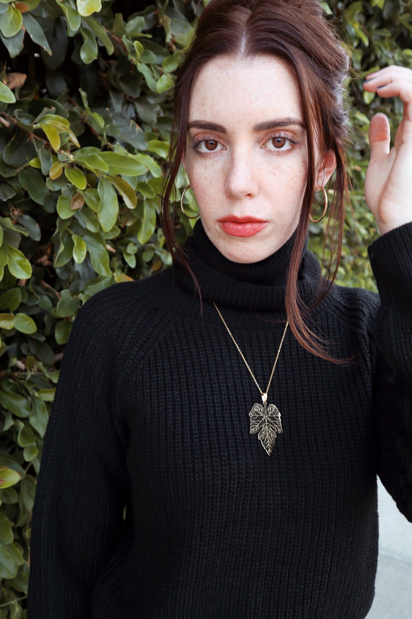 PUMPKIN LEAF NECKLACE