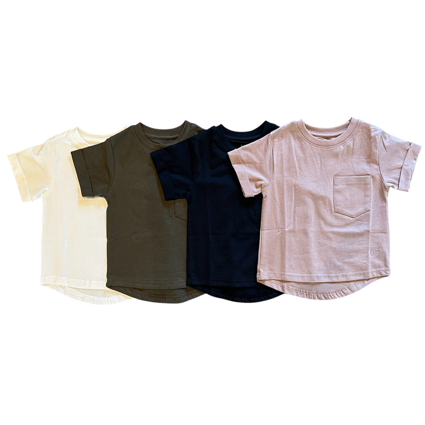 Olive Boxy Kids Tee