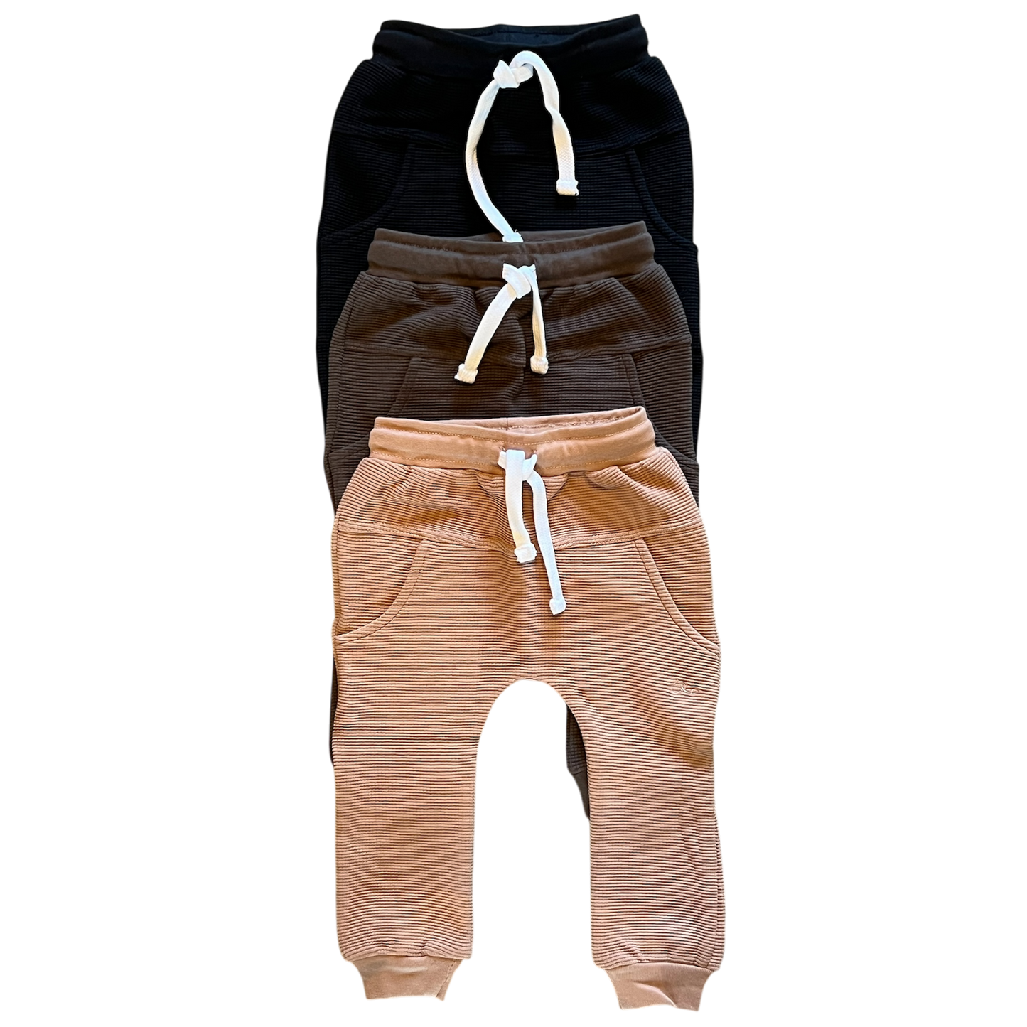 Umber Waffle Knit Joggers