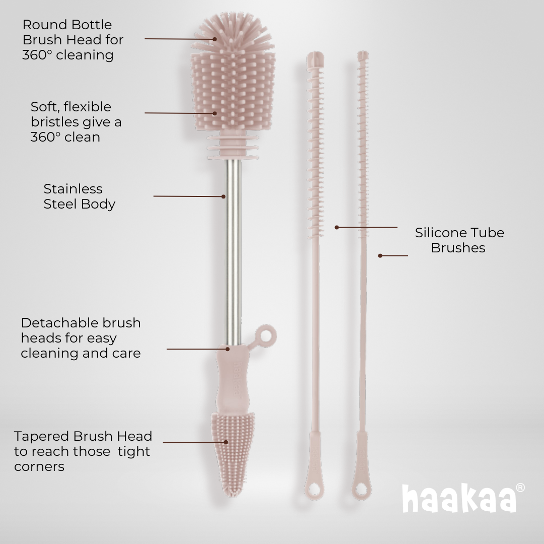 Haakaa Silicone Cleaning Brush Kit