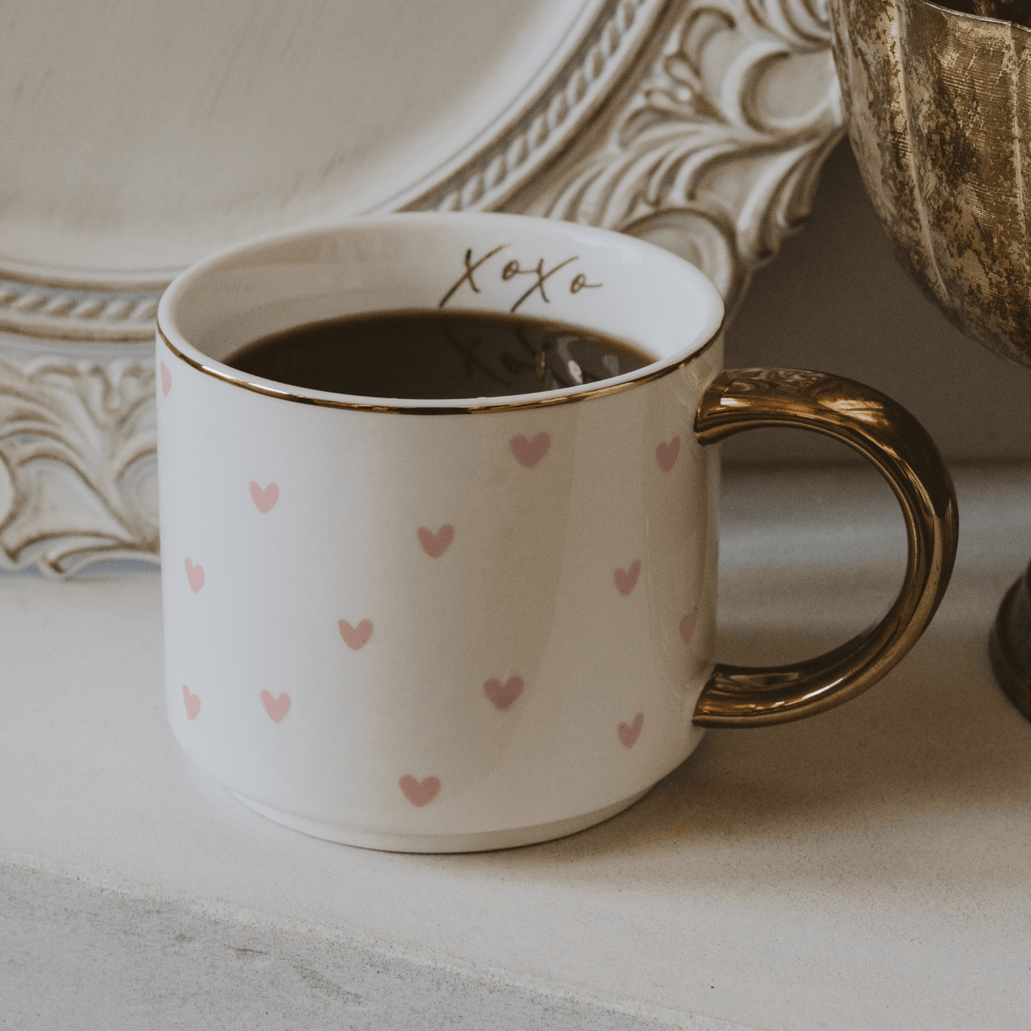 Hearts 14oz. Coffee Mug