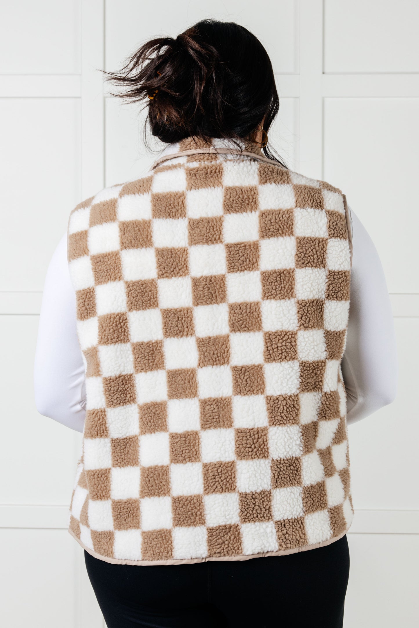 Check it Out Checkered Fleece Vest