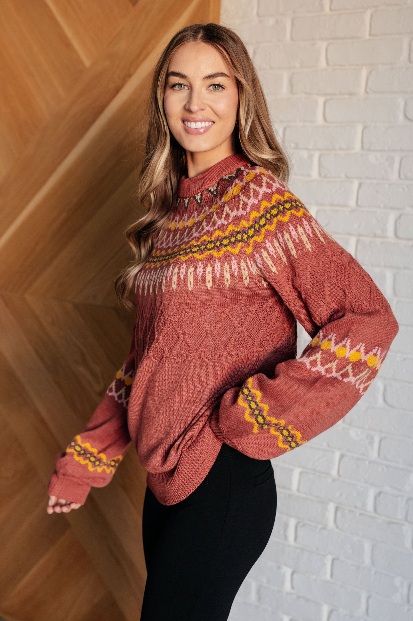 Cozy Chalet Fair Isle Sweater