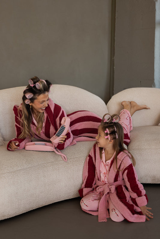 Adult Robe | Sugar Plum Stripe
