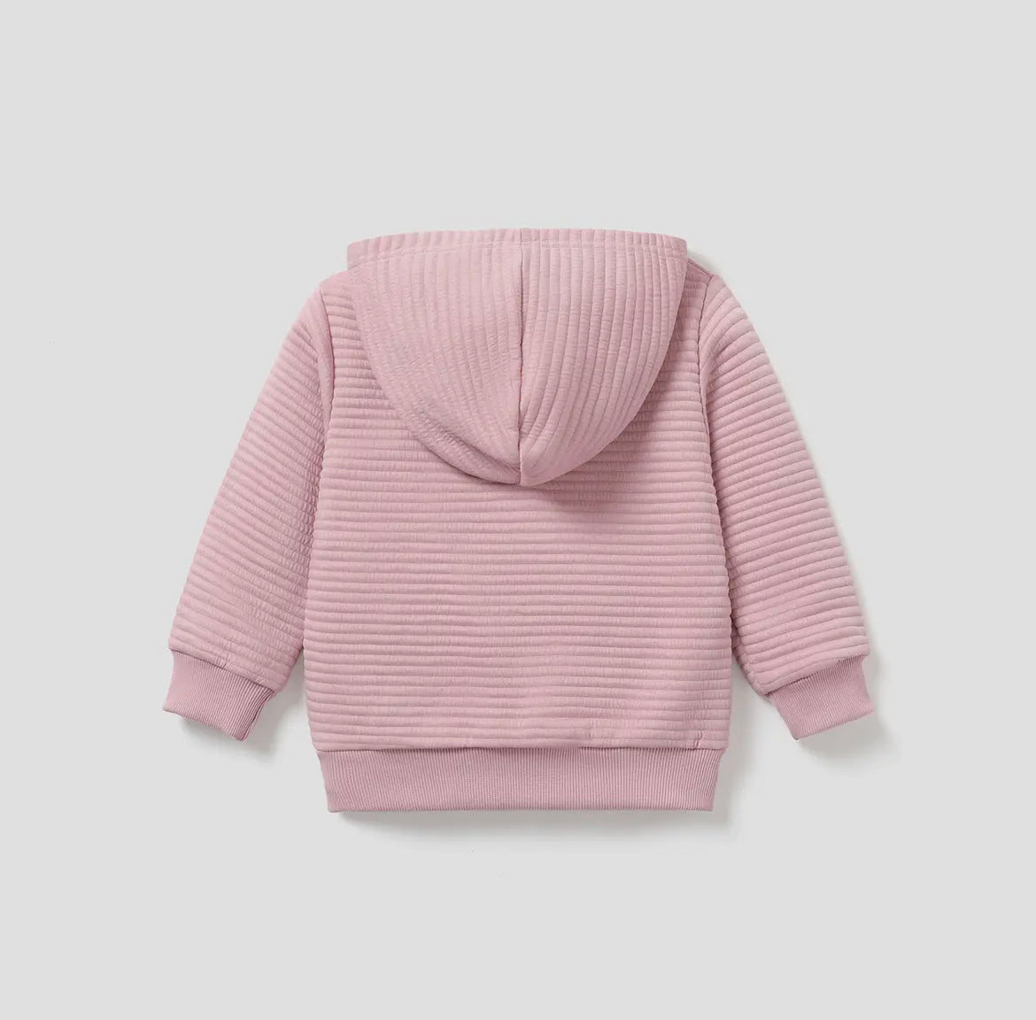 Textured Hoodie | Pink
