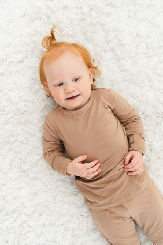 Dune Solid Bamboo 2-Piece Long Sleeve Set