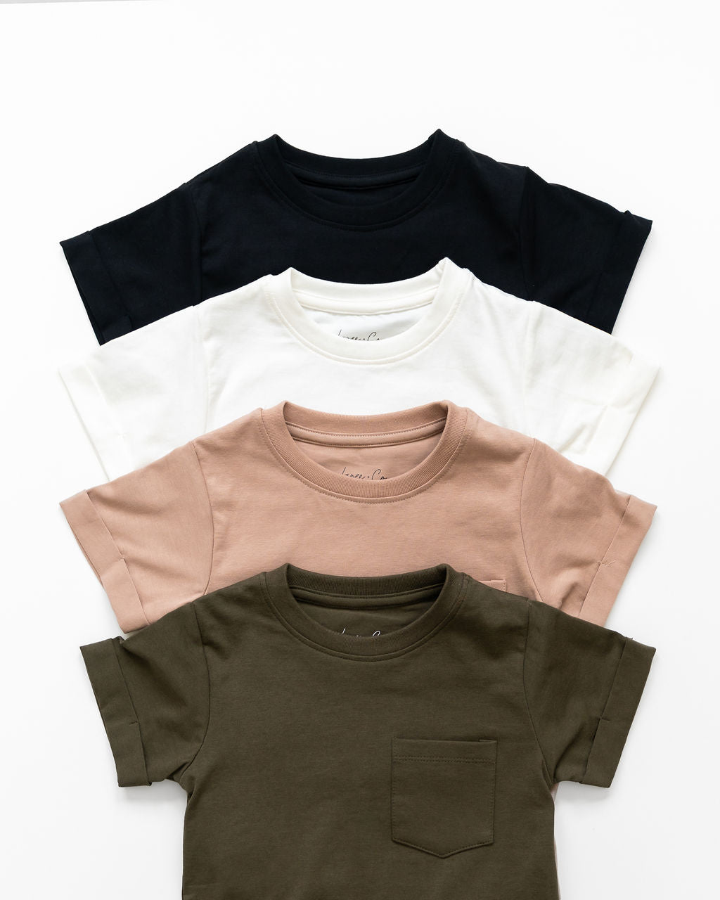 Olive Boxy Kids Tee