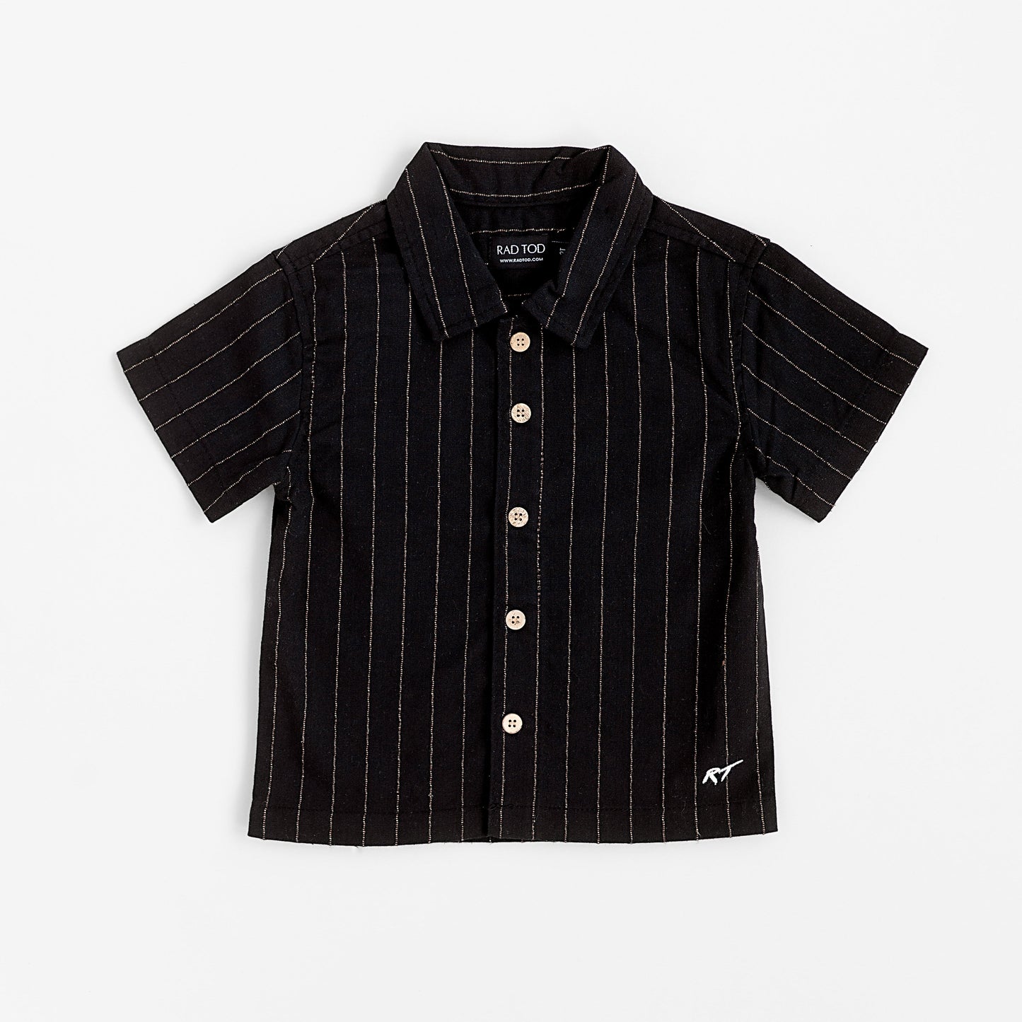 COASTAL BUTTON UP - BLACK