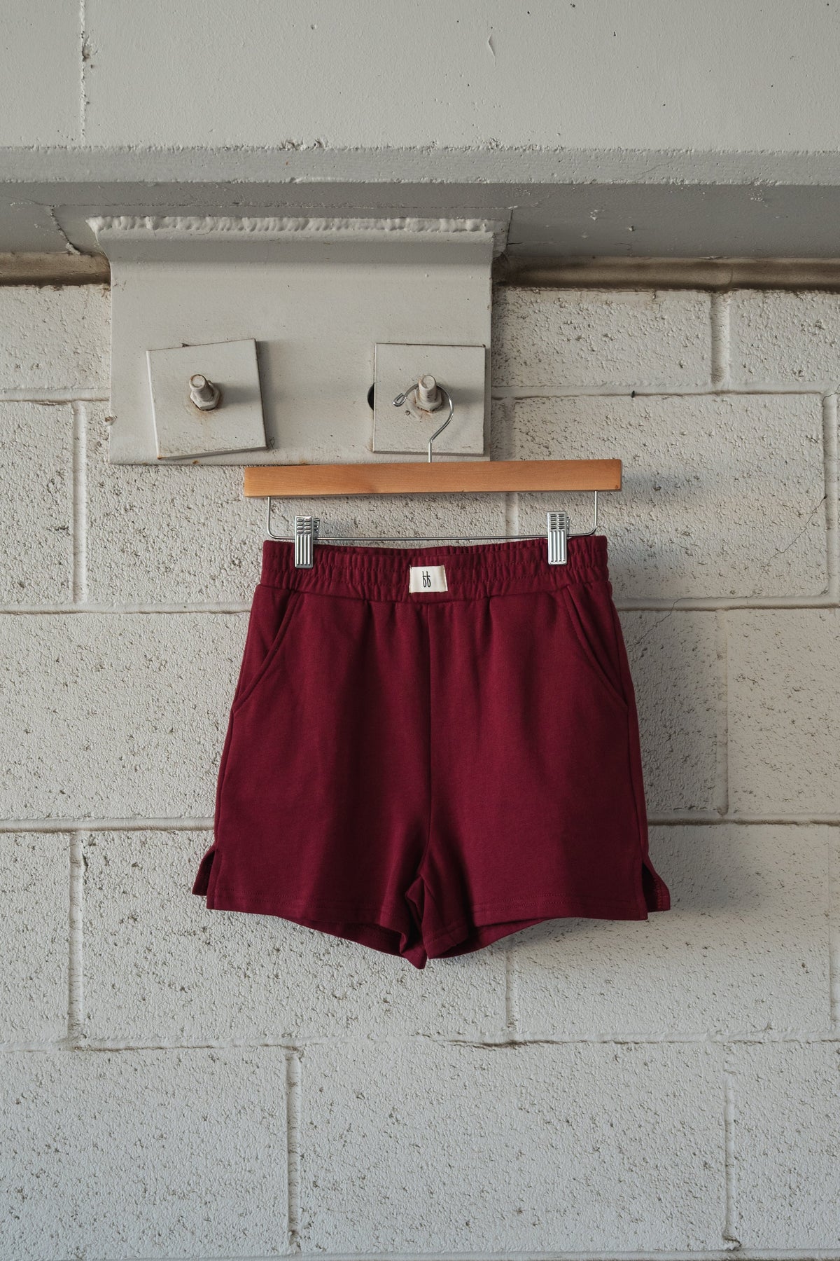Women's Terry Shorts | Deep Cranberry