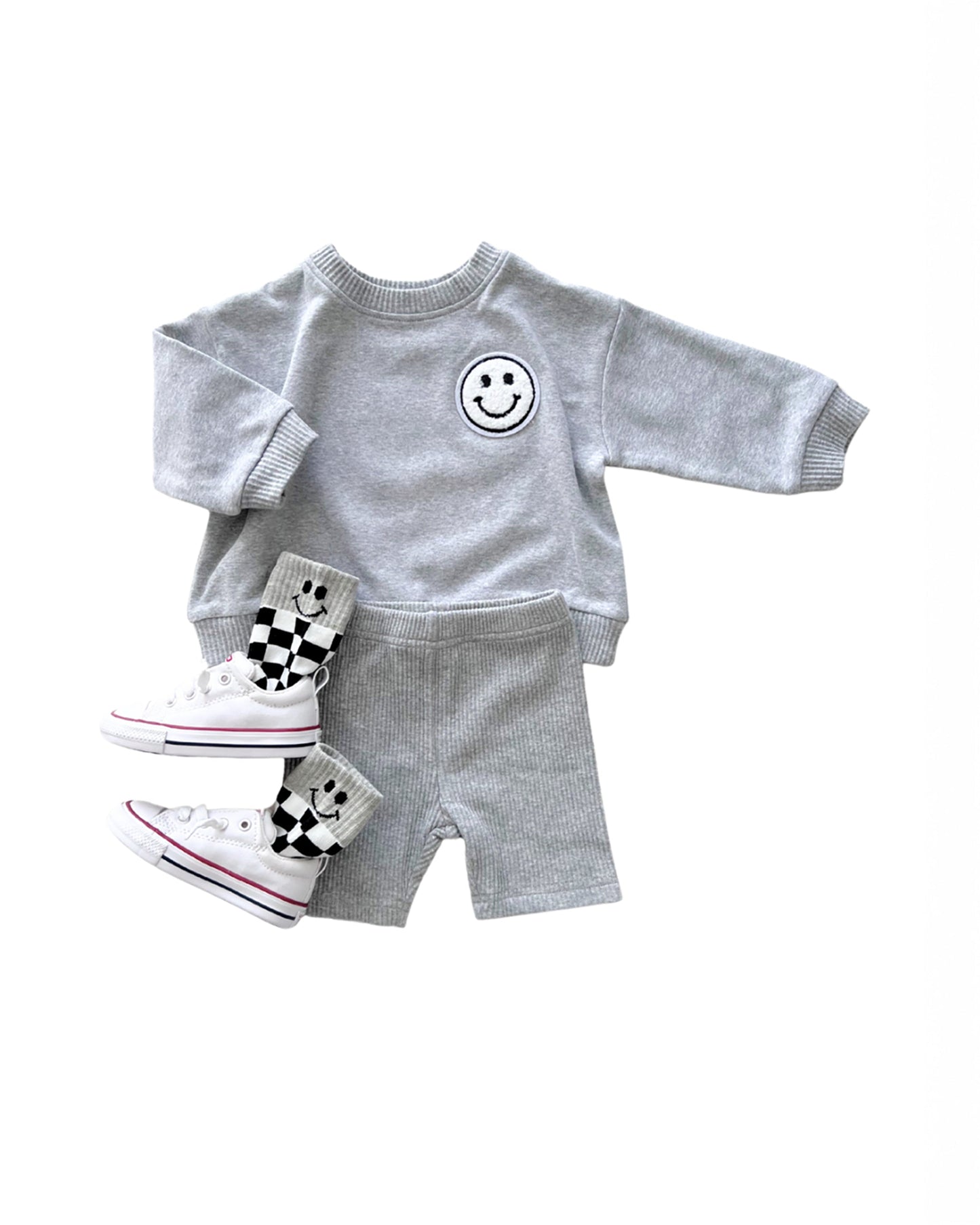 Biker Shorts Set | Gray