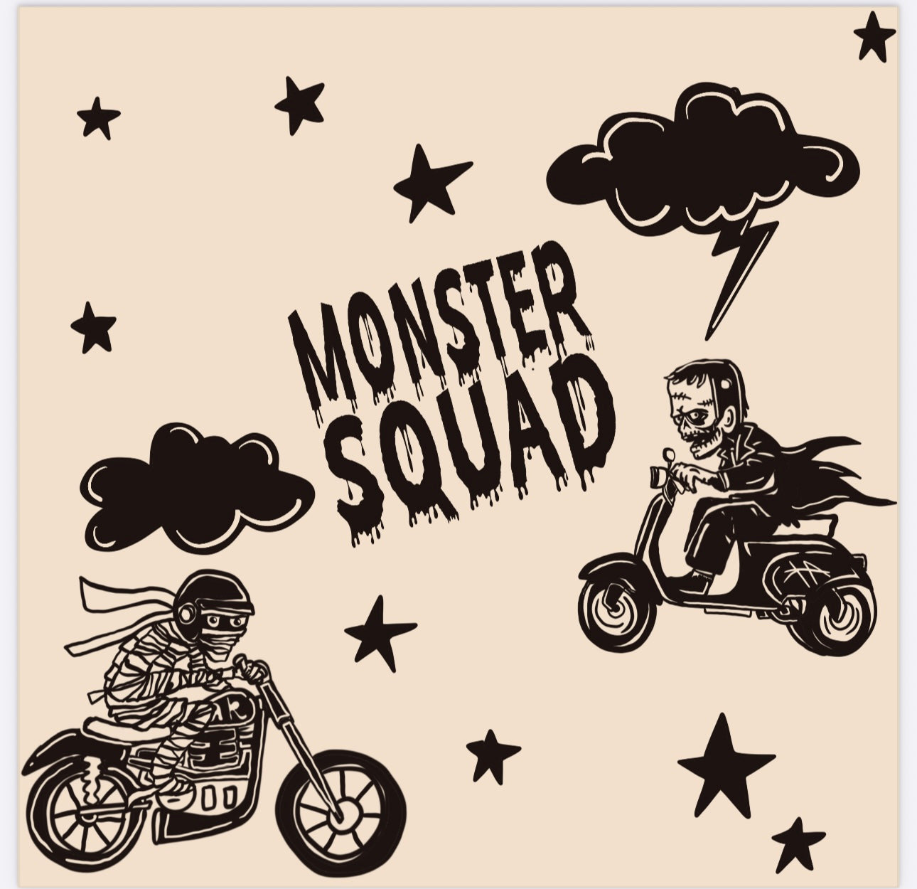 Monster Squad-AK Dreamers Bamboo zipper PJ’s