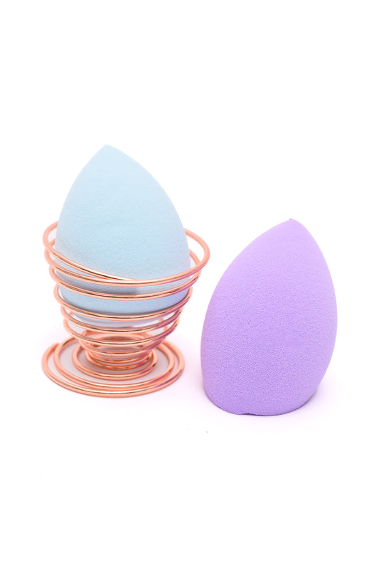 Flawless Finish Makeup Sponge Set in Purple