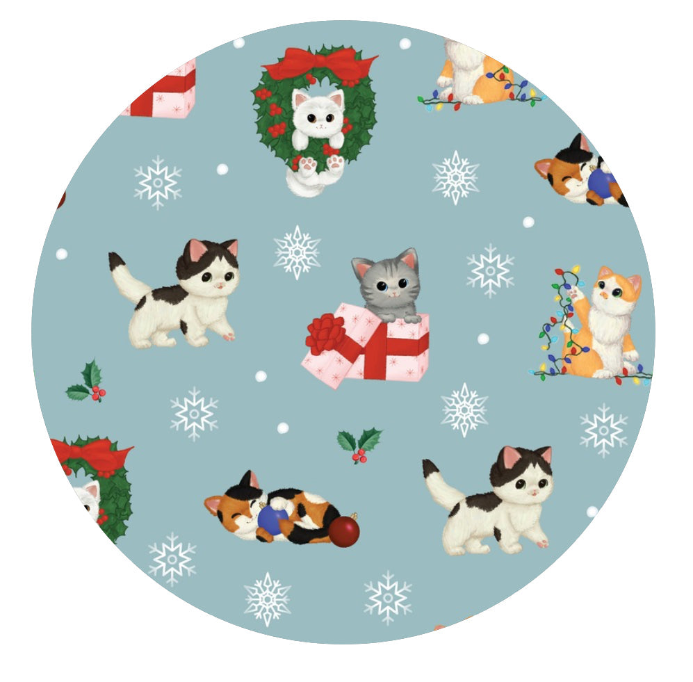 Whisker Wonderland Christmas Kittens Bamboo One Piece Zippy Pajamas