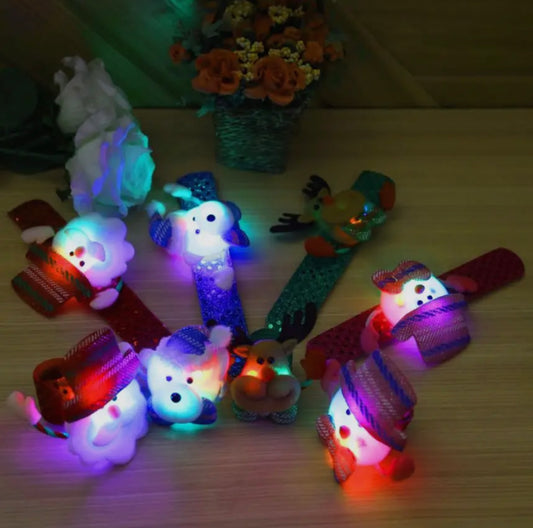 Luminous Holiday Snap Bracelet | Polar Bear, Reindeer, & Snowman (ships early-mid December)