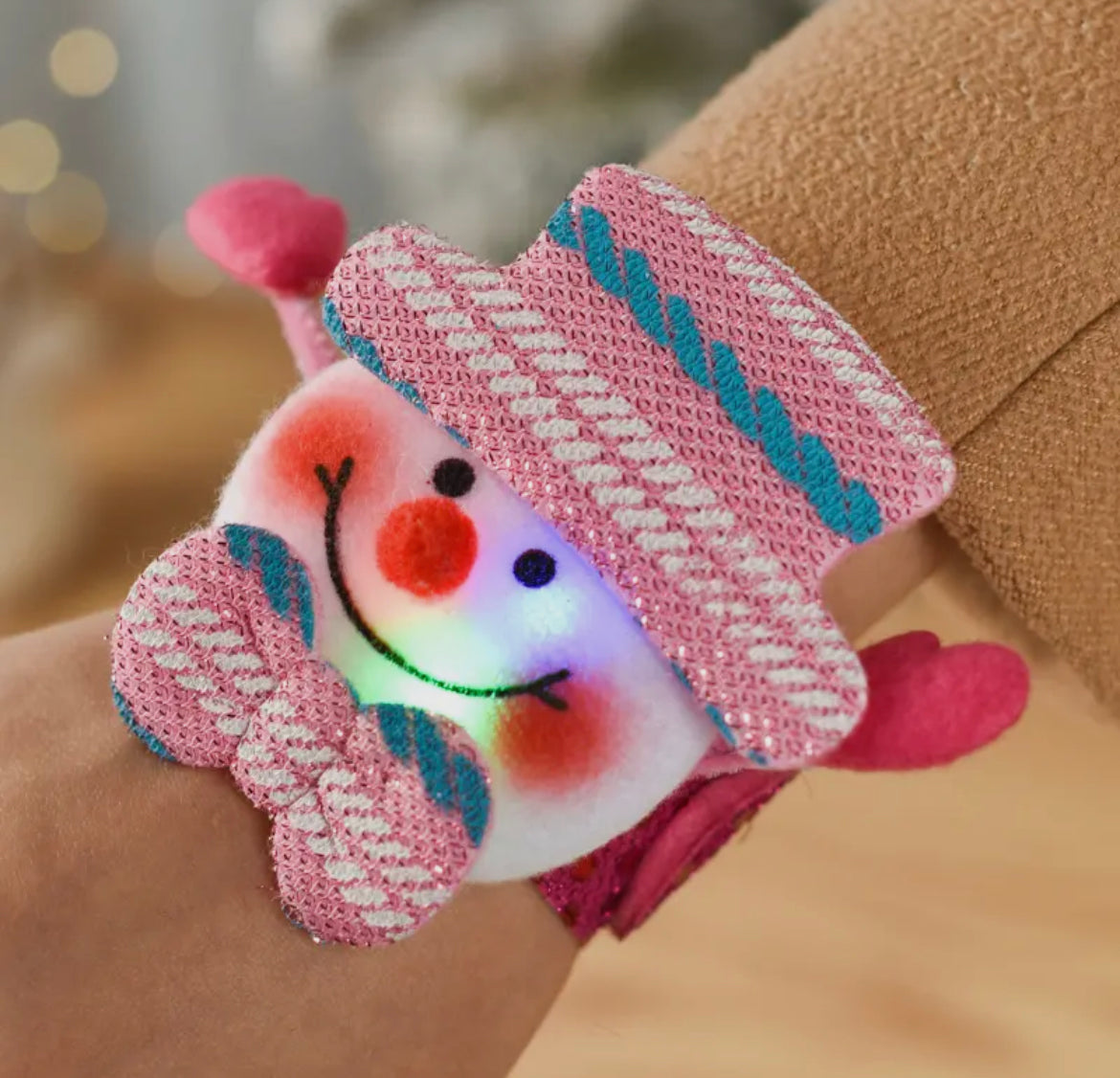 Luminous Holiday Snap Bracelet | Polar Bear, Reindeer, & Snowman (ships early-mid December)