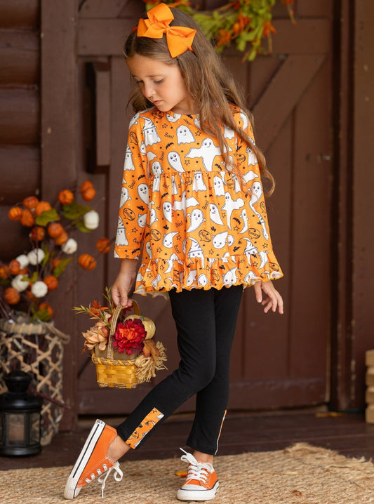 Fun-tastic Flying Ghosts Halloween Legging Set