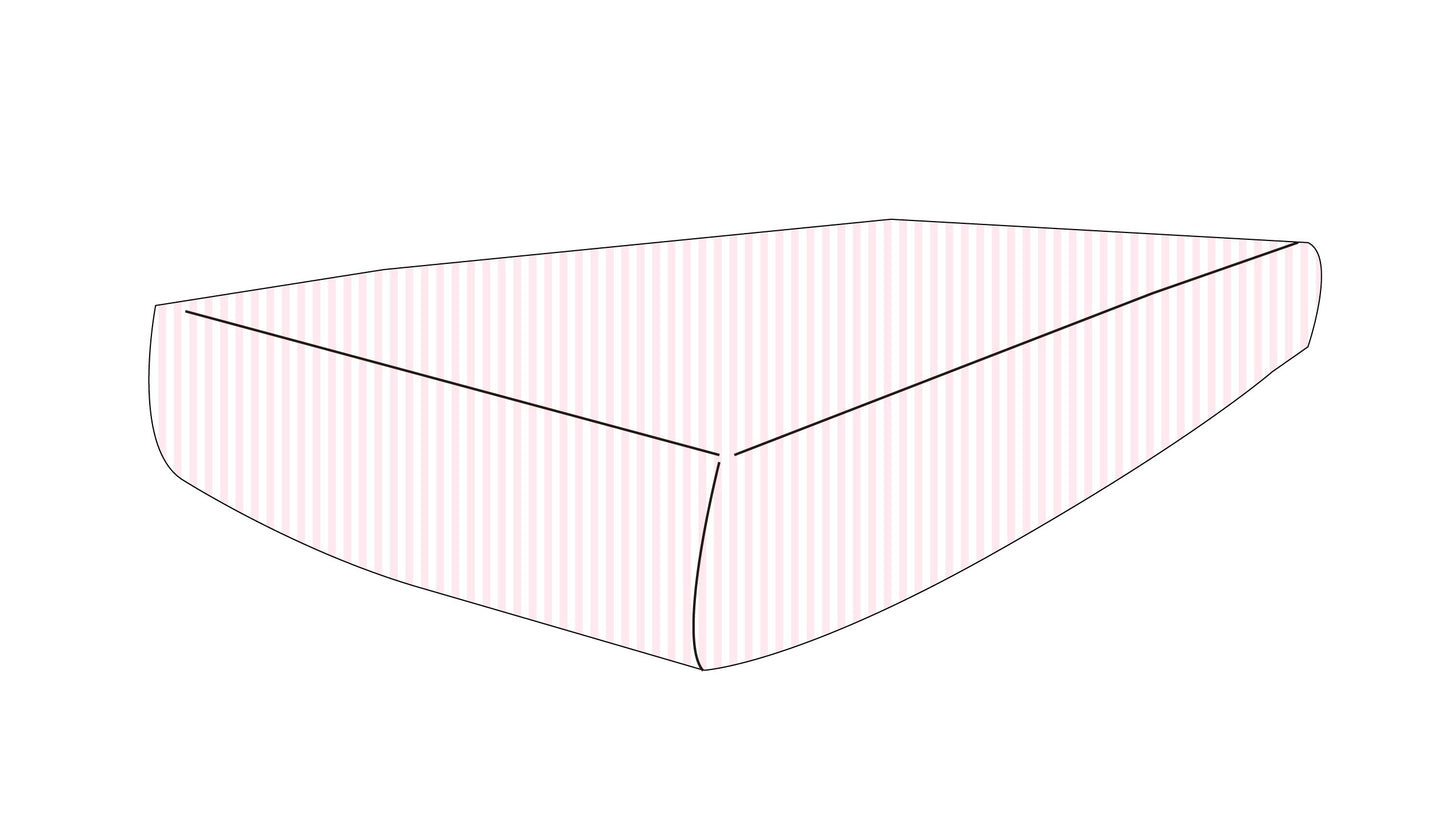 Pink Stripes - Crib Sheet