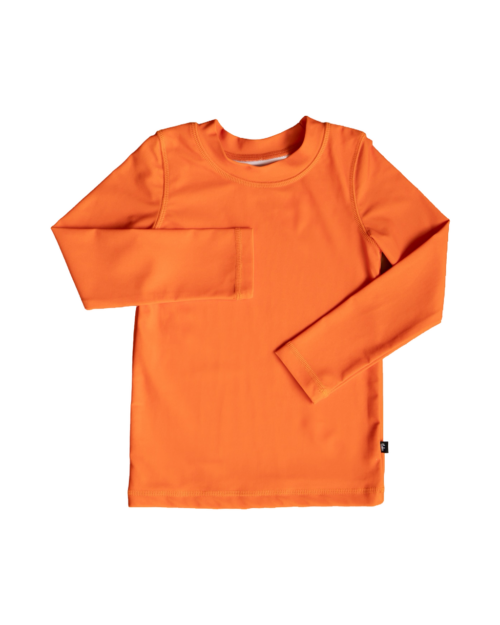 Neon Orange Long Sleeve Rash Guard Top