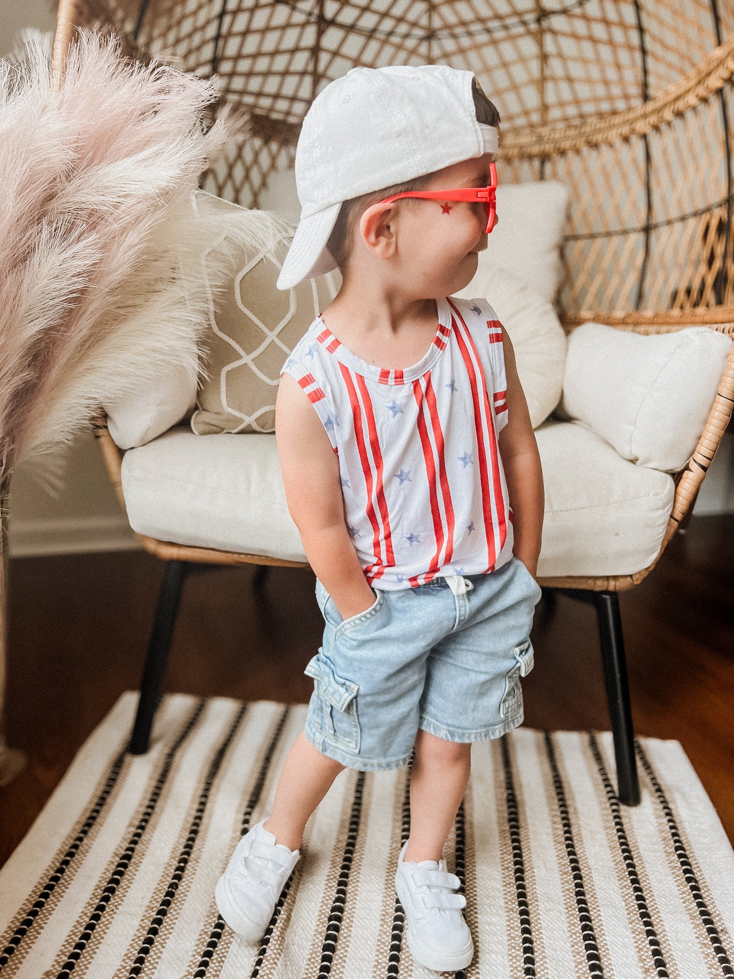 Stars & Stripes Bamboo Tank