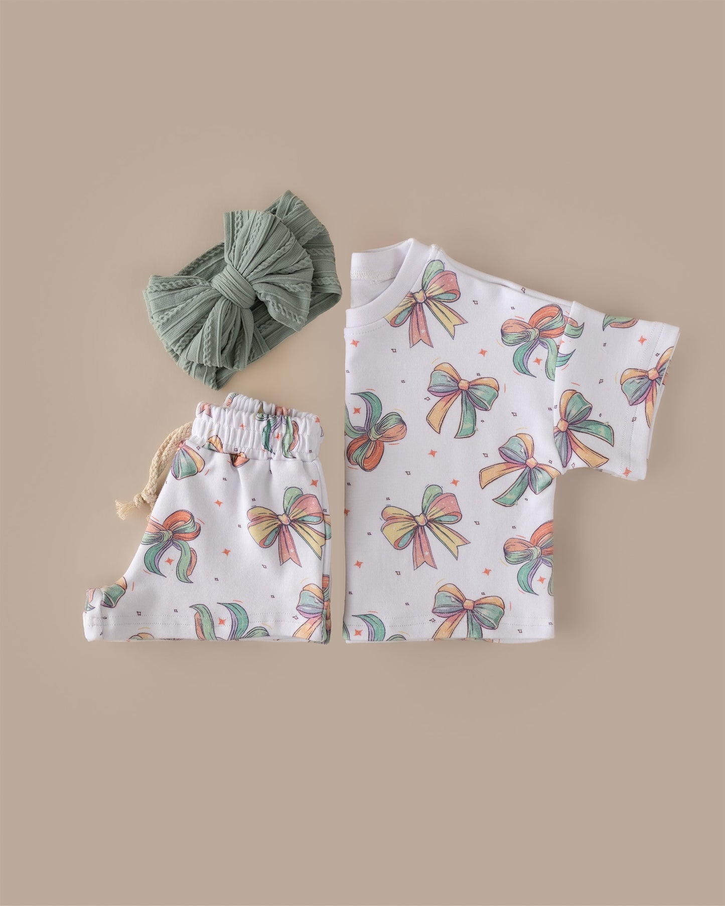 Shorts Set | Happy Bows