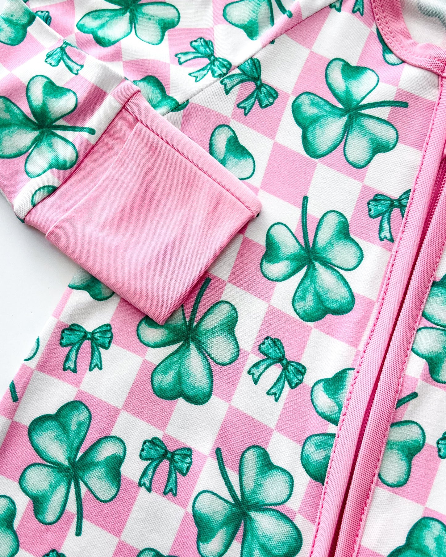 Bamboo Zip Romper | Shamrock & Bows