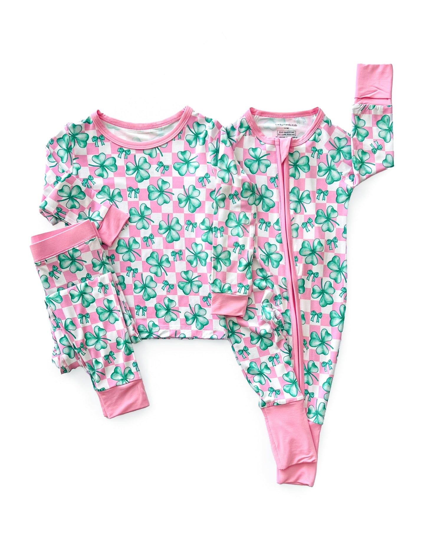 Bamboo Two Piece Set | Shamrock & Bows