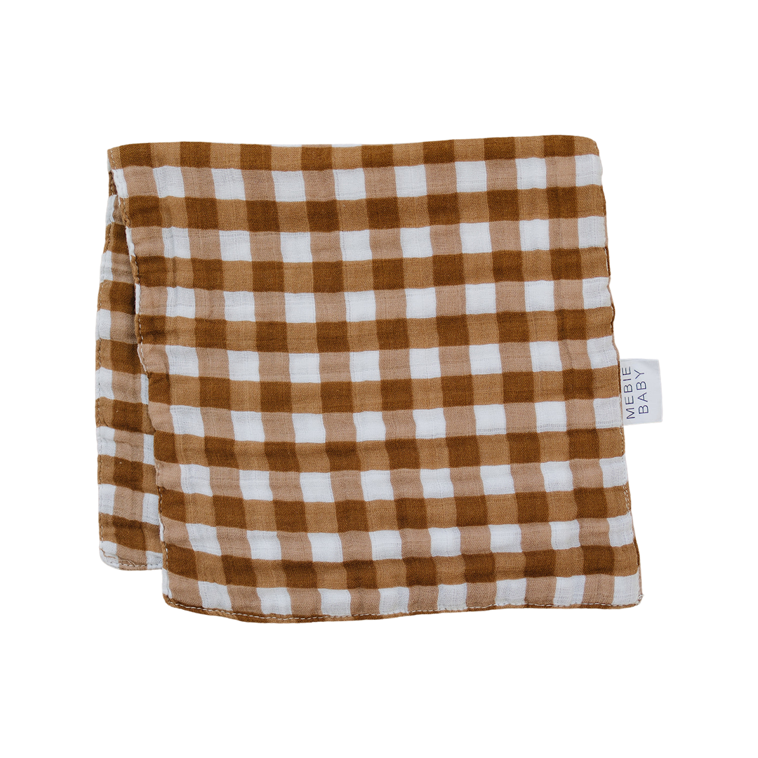 Gingham Muslin Burp Cloth