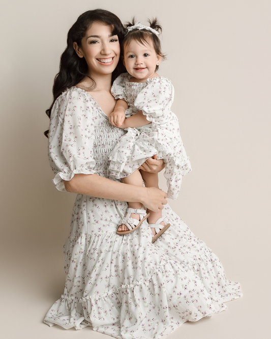 Katherine Dress - Lavender Floral