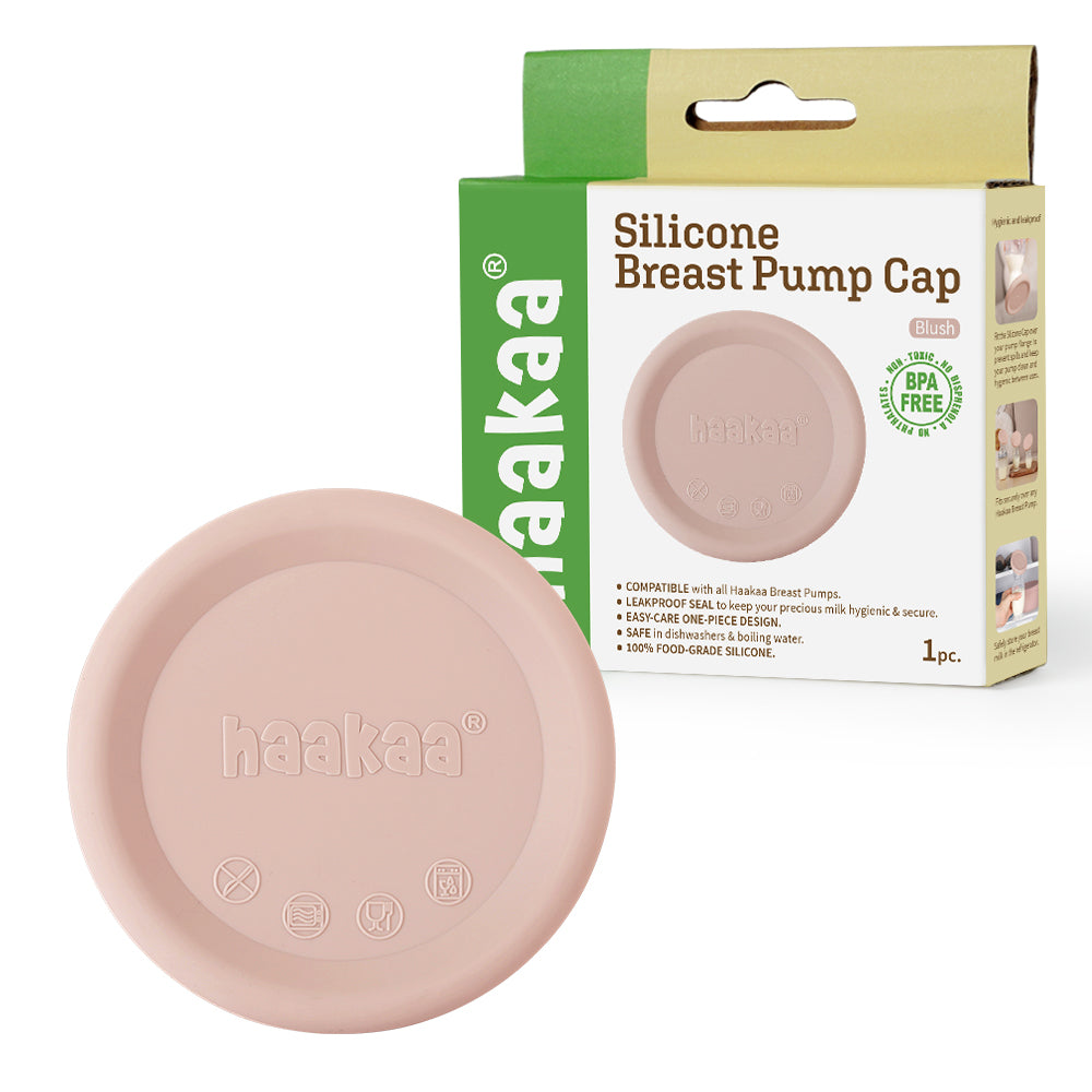 Haakaa Silicone Breast Pump Lid (1 pk) - Blush