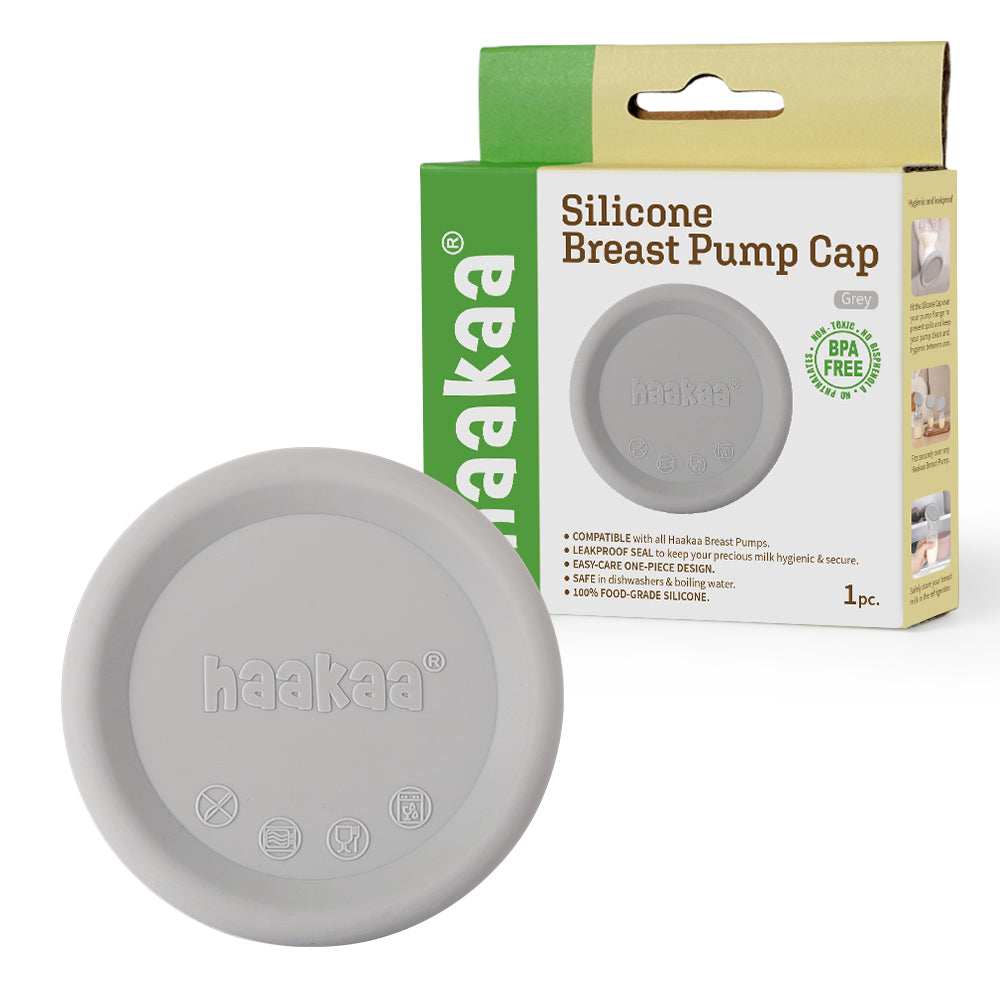 Haakaa Silicone Breast Pump Lid - Grey