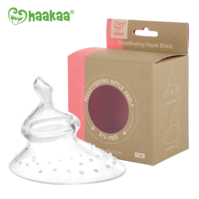 Haakaa Silicone Breastfeeding Nipple Shield with Orthodontic Nipple, 1 PK