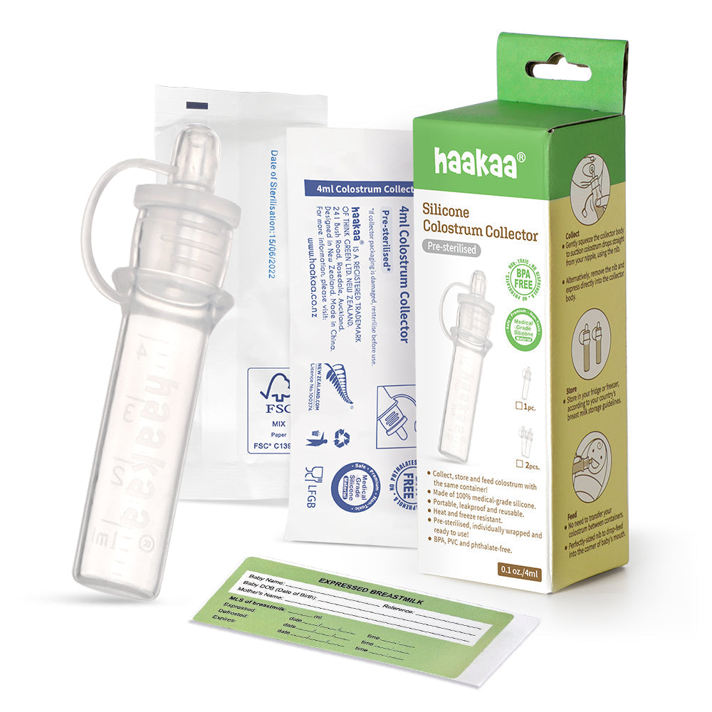 Haakaa Silicone Colostrum Collectors 4 ml, 1 PK (Pre-Sterilized)