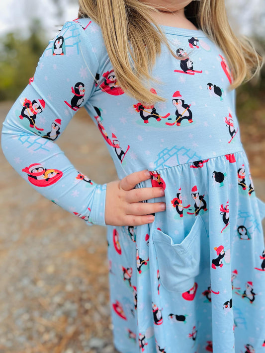 Penguin Pals Long sleeve Dress