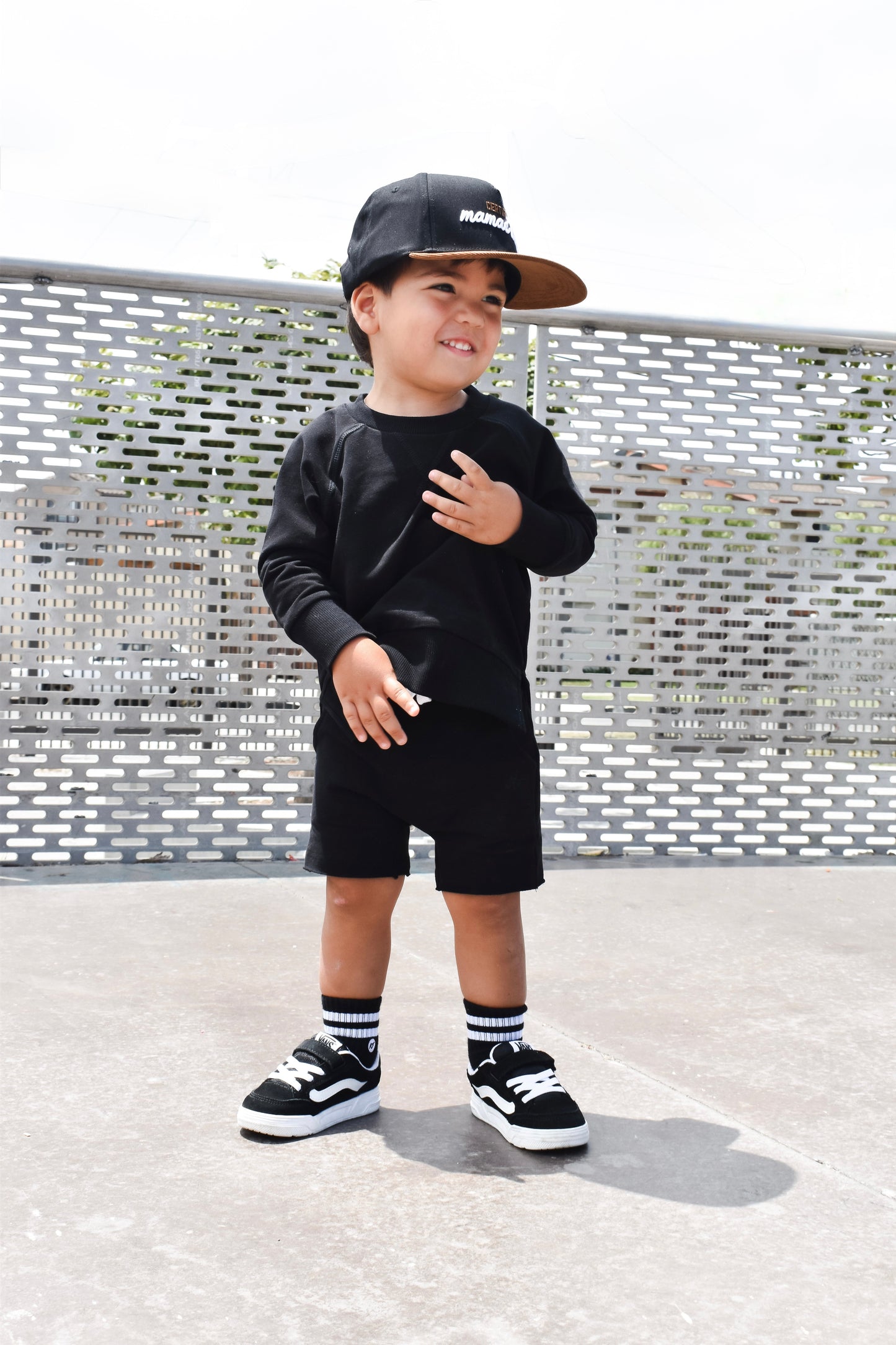 ORGANIC COTTON SHORTS - ONYX