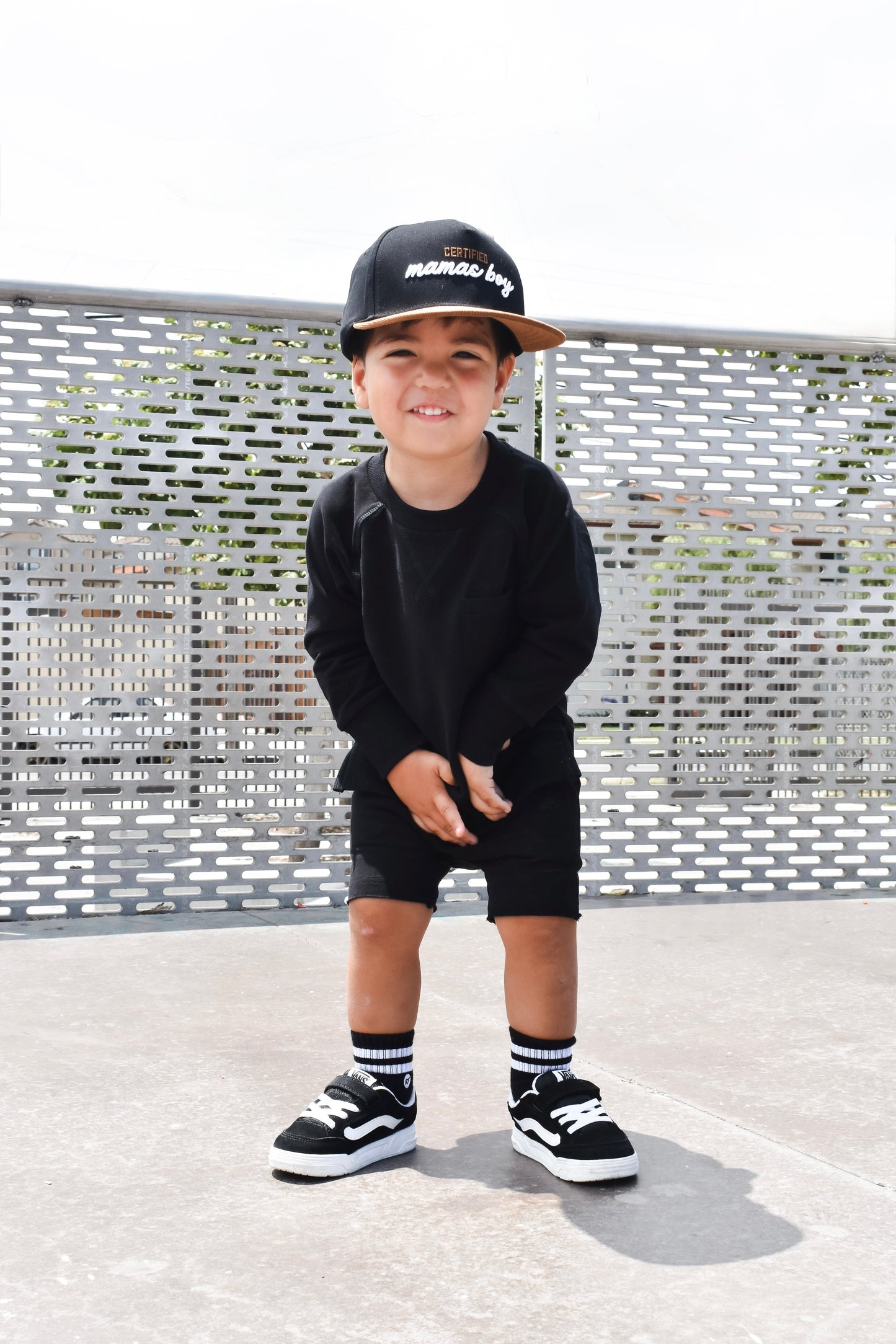 ORGANIC COTTON SHORTS - ONYX