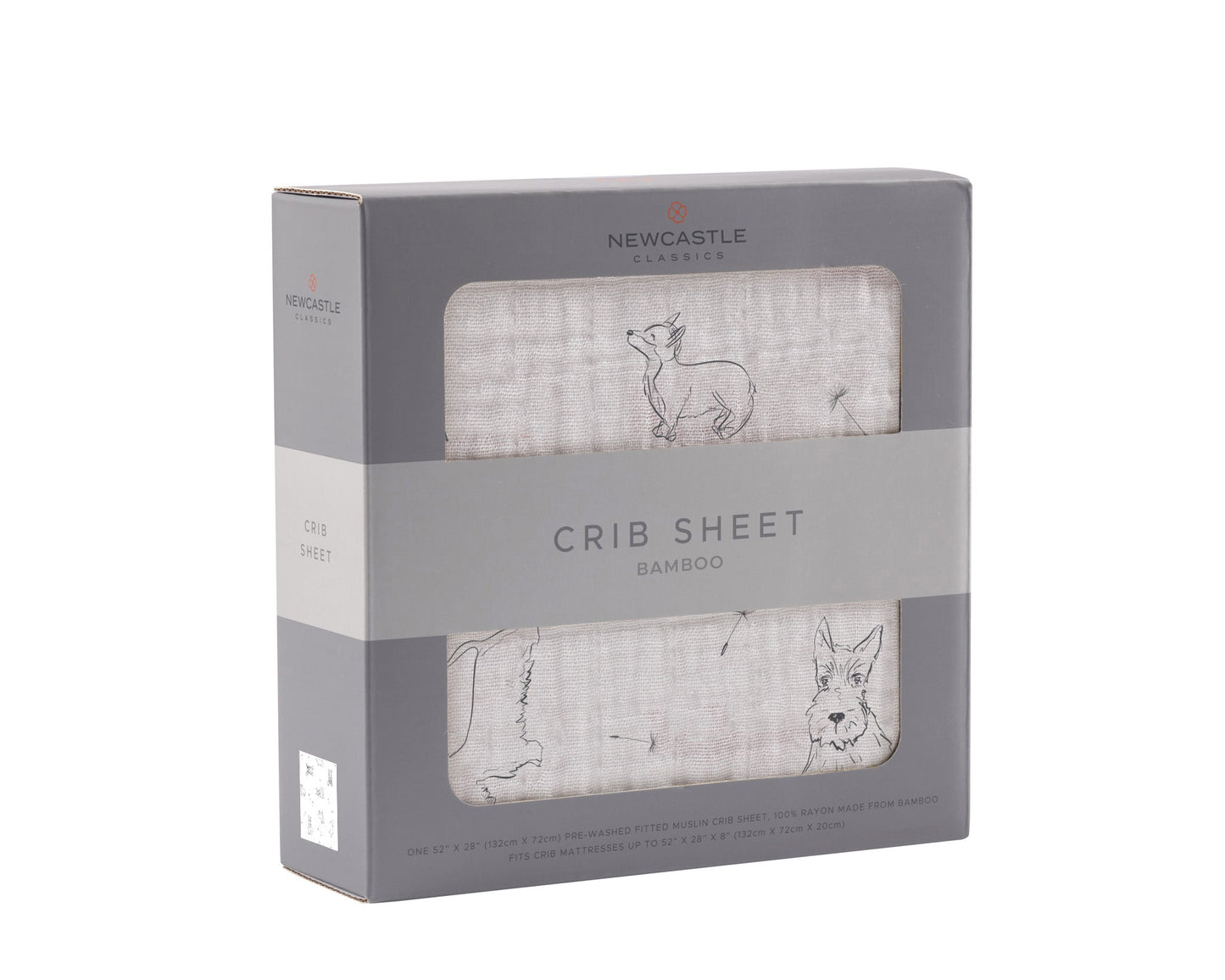 Corgi Bamboo Muslin Crib Sheet