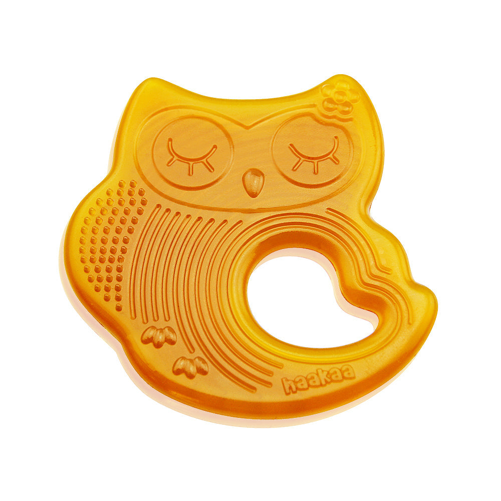 Haakaa Sleeping Owl Natural Rubber Teether 1 pk