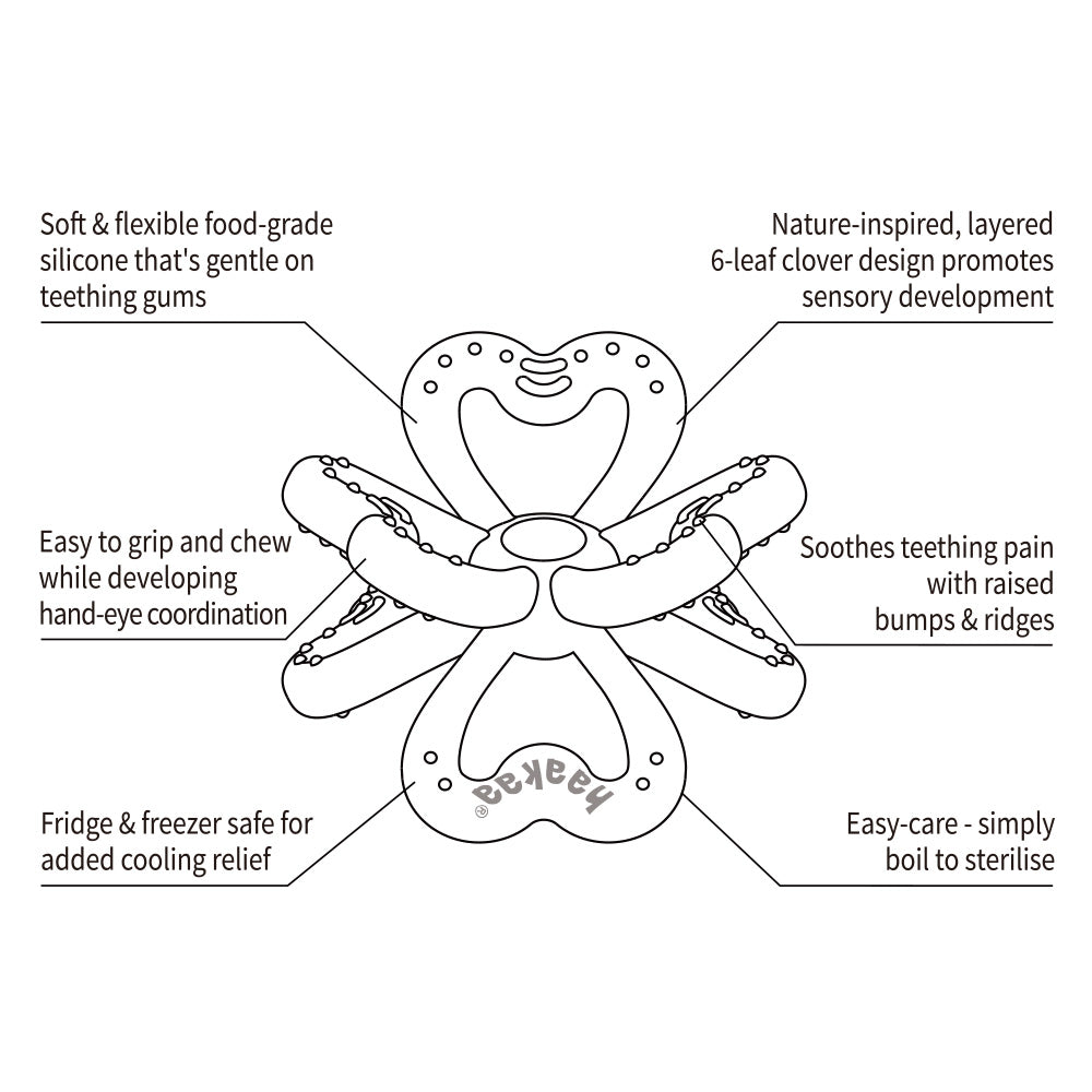 Haakaa Silicone Clover Teether 1 PK