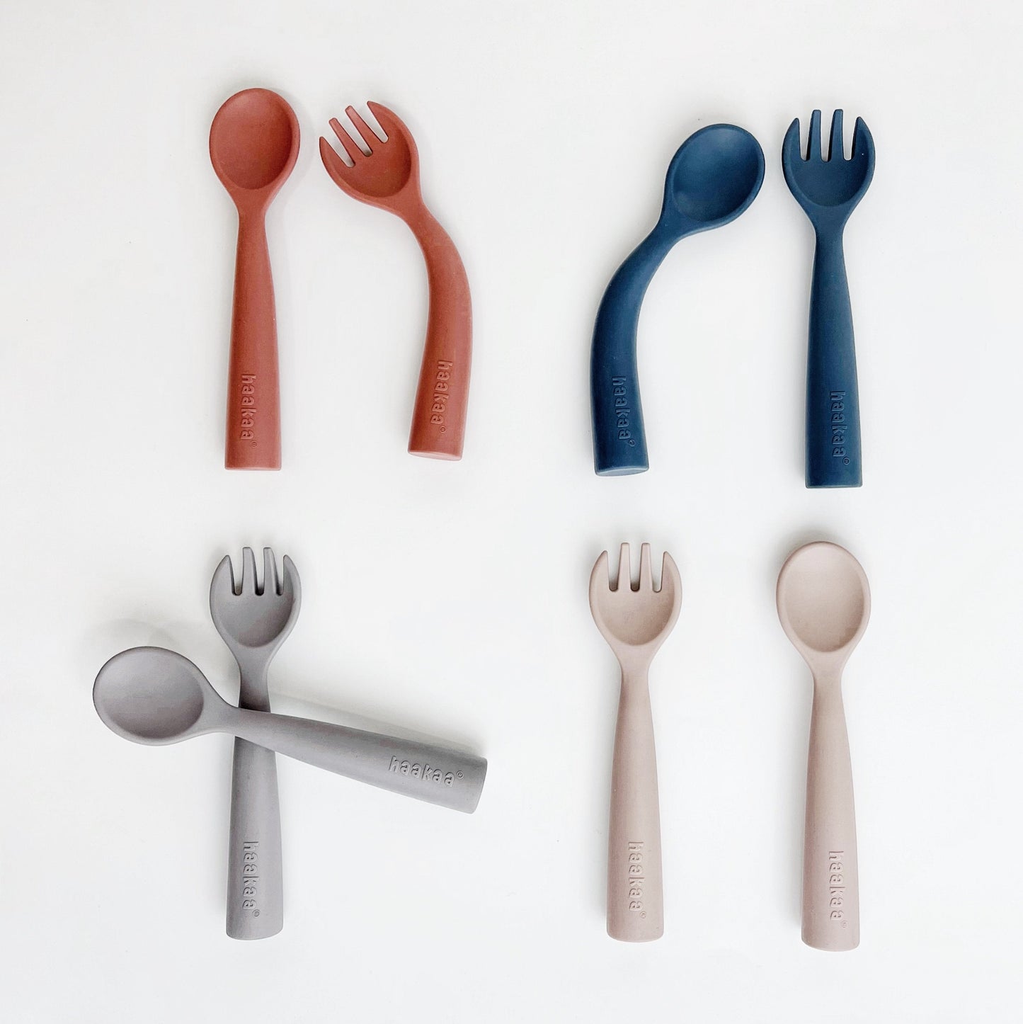 Haakaa Bendy Silicone Cutlery Set