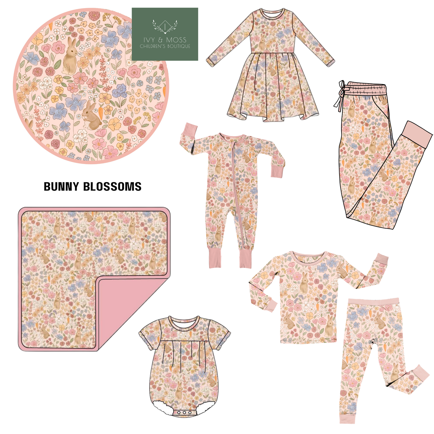 Bunny Blossoms PRESALE (ships in 2-3wks) | Variety of Styles