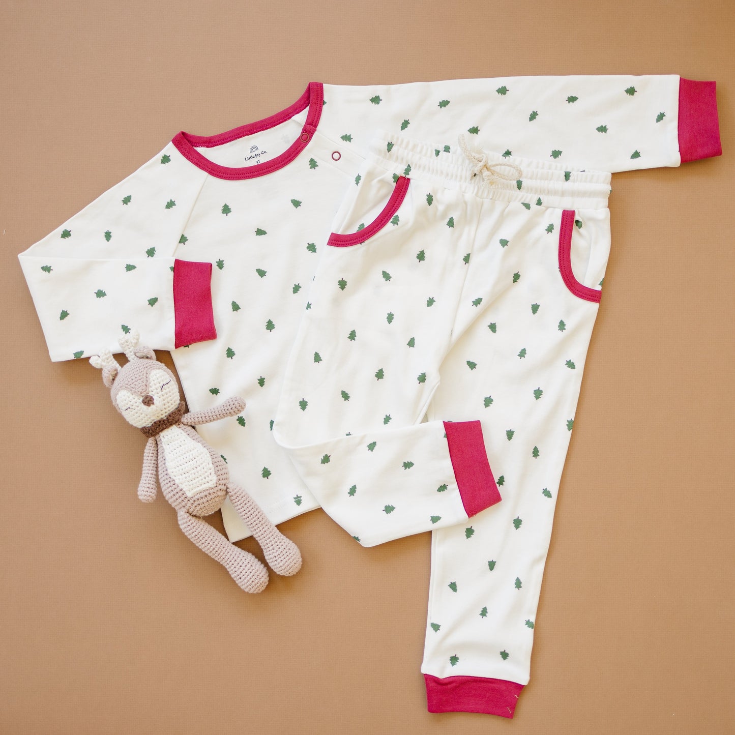 Tiny Trees Christmas Organic Cotton Lounge Set