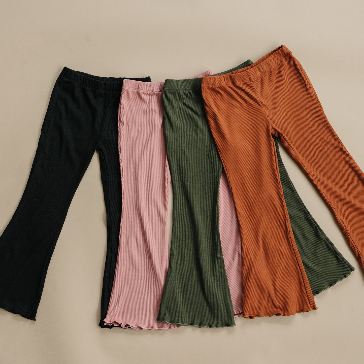 Ribbed Bamboo Flared Leggings - more colors