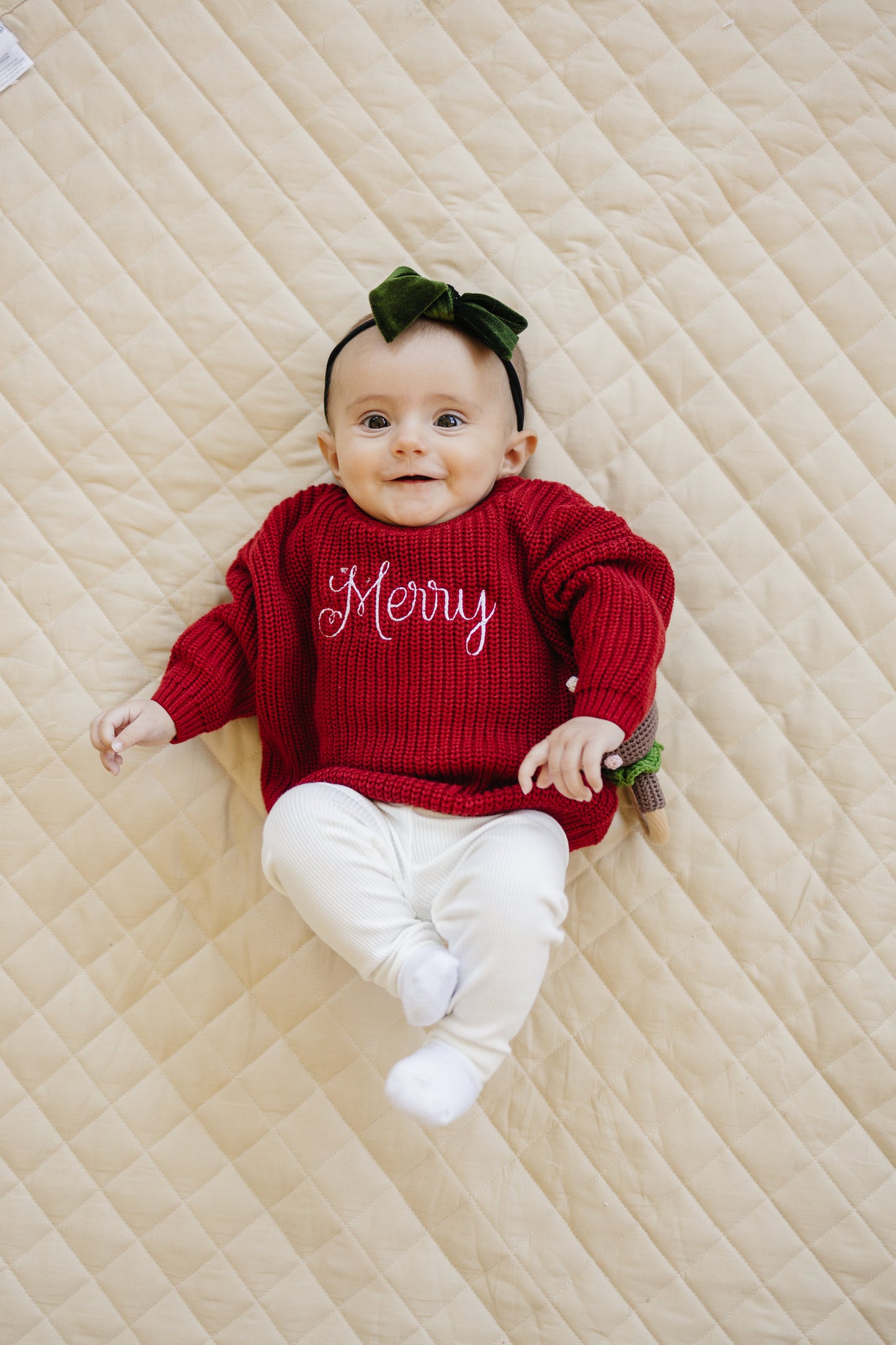 Cozy Ribbed Bamboo Leggings for Kids - Christmas