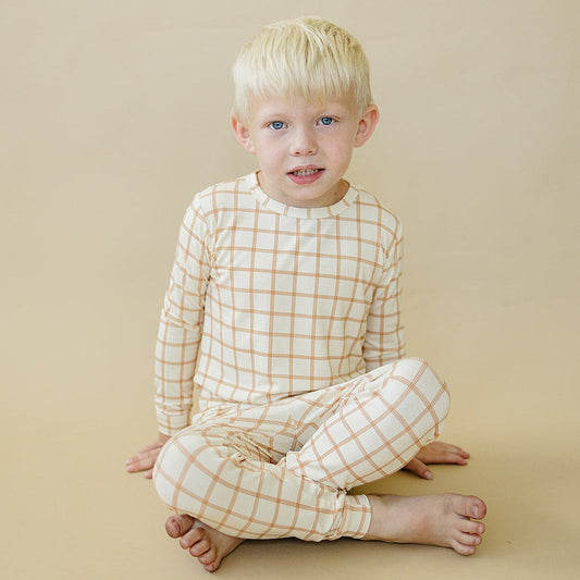 Pumpkin Plaid 2pc Bamboo Pajamas