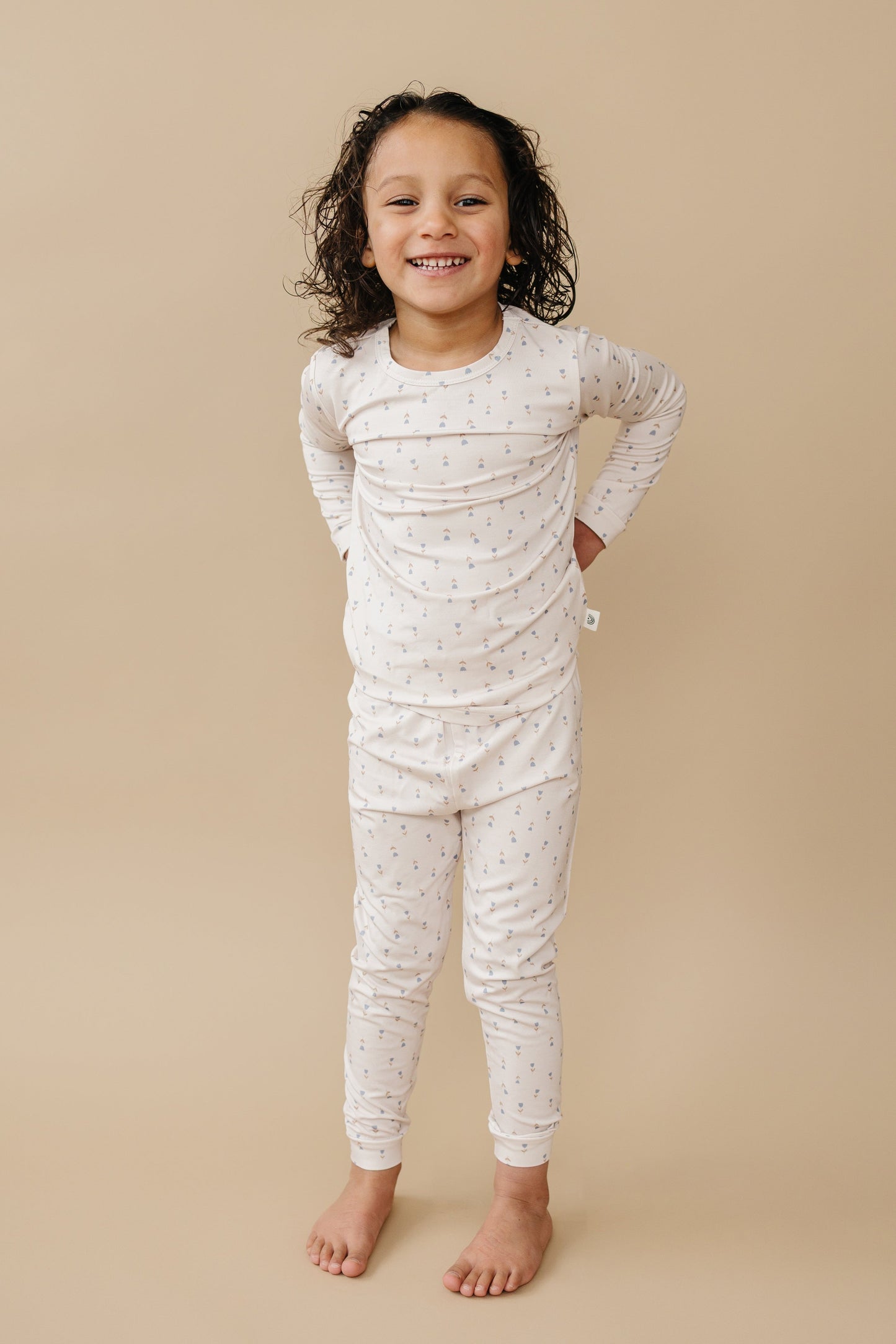 Tiny Tulips 2pc Bamboo Pajamas